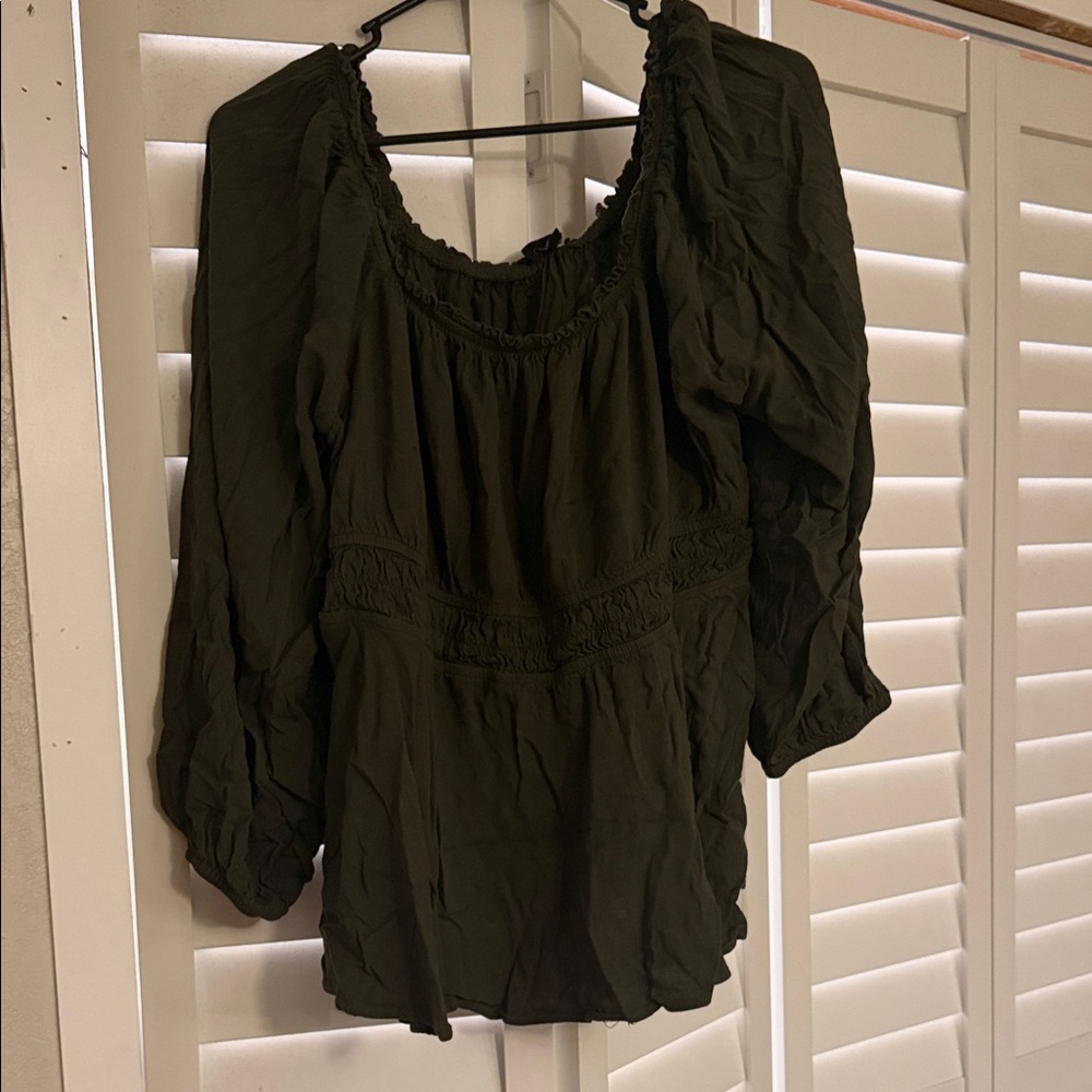 Women's Green Blouse